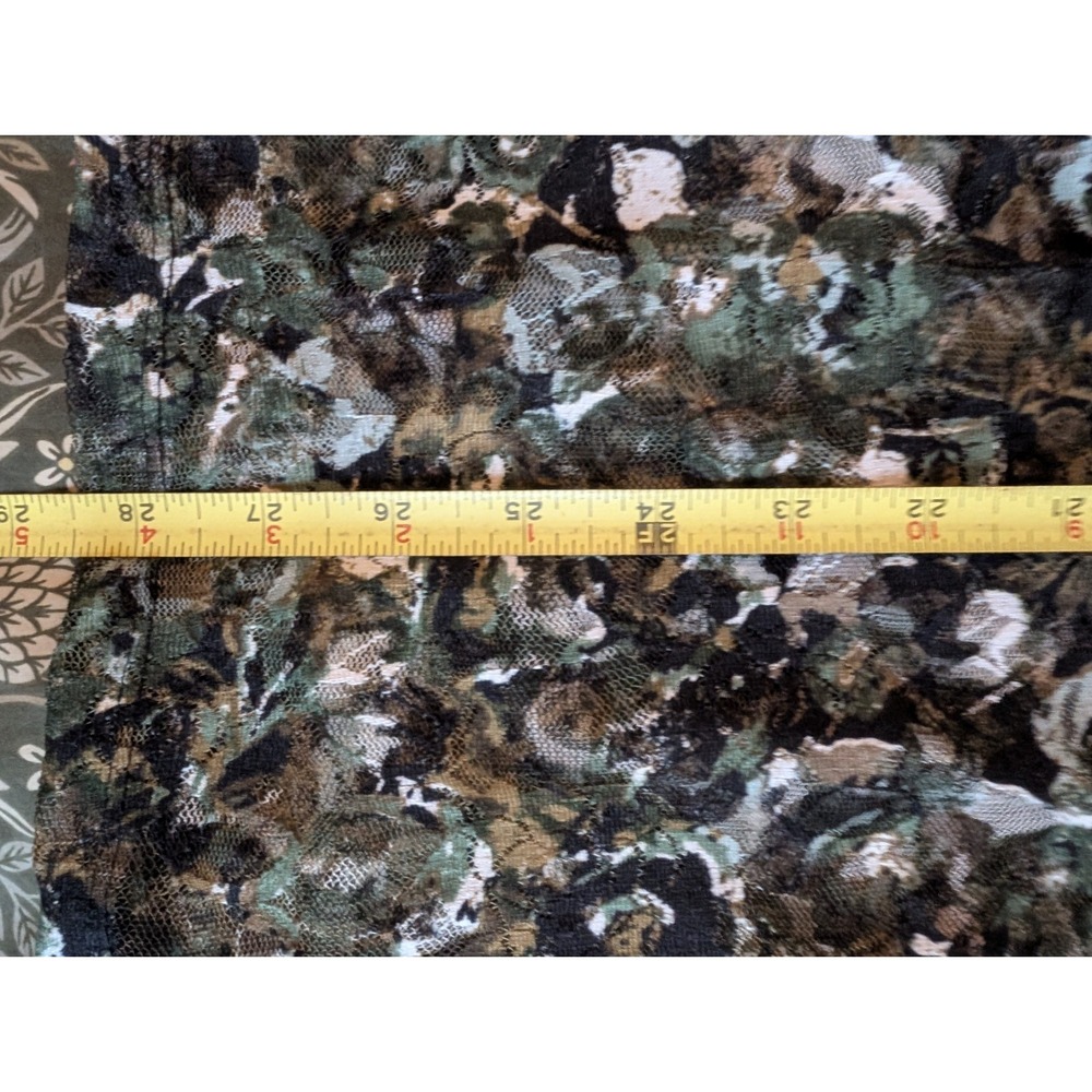 Womens Sheer Mesh Floral Tank XL‎ Forest Fairy 90s Grunge Whimsigoth Regencycore - Picture 6 of 8